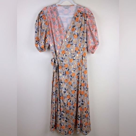 Never Fully Dressed | Zsa Zsa Floral Wrap Dress Midi | 14 - Picture 4 of 10